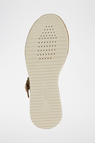 Sandales à talons plateformes en cuir Eolie  - Doré