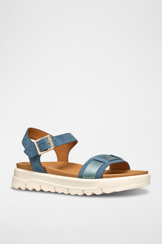 Sandales en nubuck Xan2.1S - Bleu