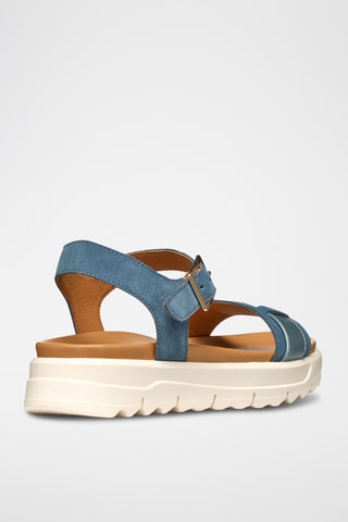 Sandales en nubuck Xan2.1S - Bleu
