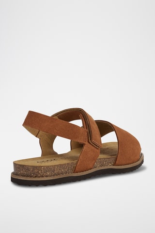 Sandales en nubuck Leuca - Marron