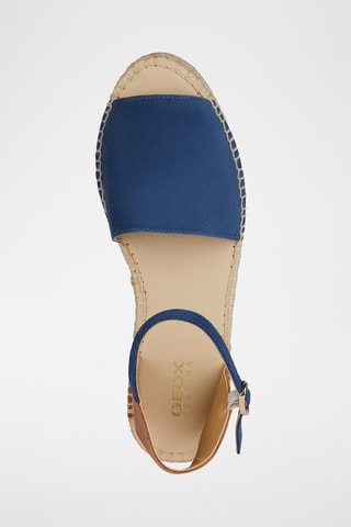 Minorchine in pelle Lampedusa - Blu