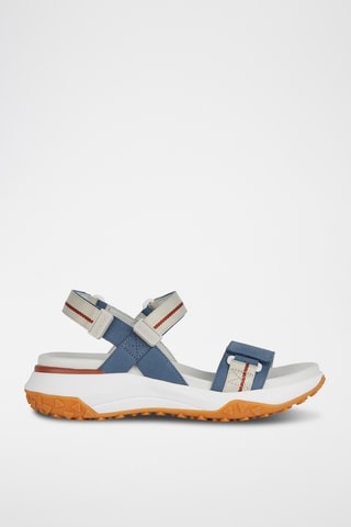 Sandali con tacco in pelle scamosciata Sorapis + Grip  - Blu