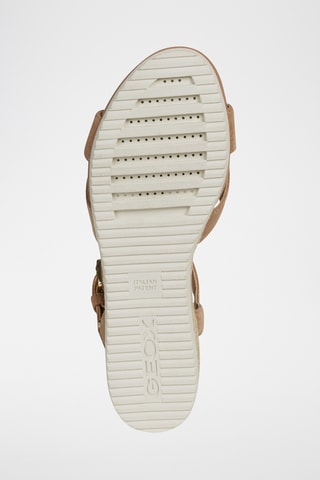 Sandales à talons compensées en nubuck Ischiaorda - Beige