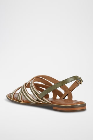 Sandali in pelle Sozy Plus - Kaki