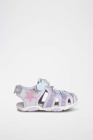 Sandali Gasim  - Argentato e lilla