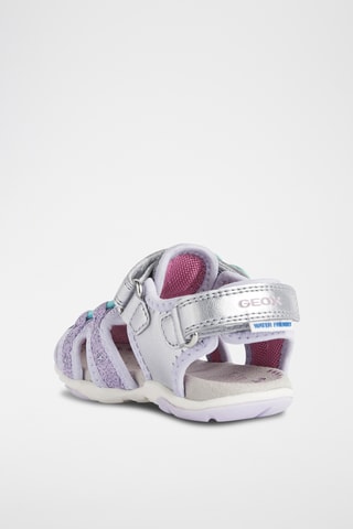 Sandali Gasim  - Argentato e lilla