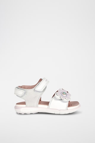 Sandales en cuir Delhi - Blanc