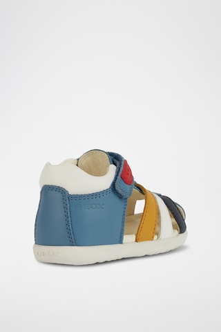 Sandales montantes en cuir  Macchia  - Bleu