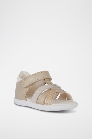 Sandales montantes en cuir Alul  - Beige