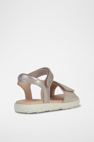 Sandales en cuir  Haiti  - Doré