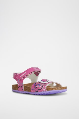 Sandales compensées Adriel  - Fuchsia