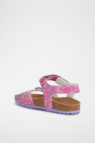 Sandales compensées Adriel  - Fuchsia