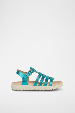 Sandales en cuir  Soleima - Turquoise