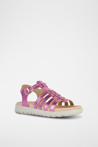 Sandales en cuir  Soleima - Fuchsia