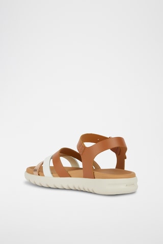 Sandálias em couro  Soleima - Castanho