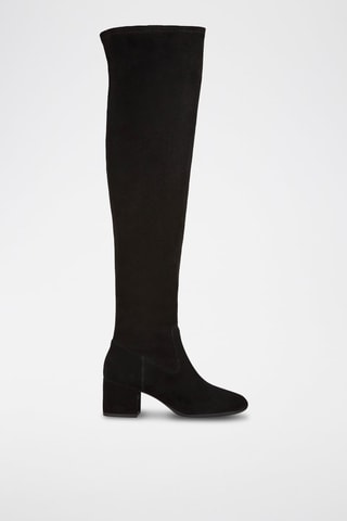 Cuissardes en cuir Eleana - Noir