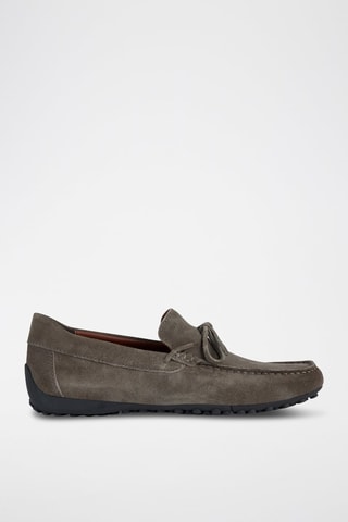 Mocassins en nubuck Snake - Gris foncé