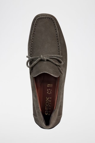 Mocassins en nubuck Snake - Gris foncé