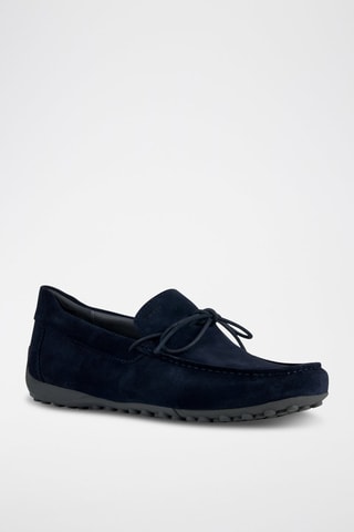 Mocassins en nubuck Snake - Bleu marine