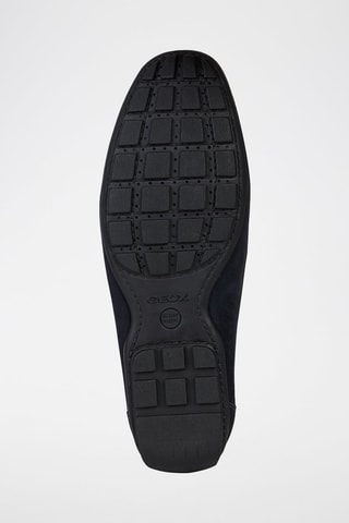 Mocassins en nubuck Moner - Bleu marine