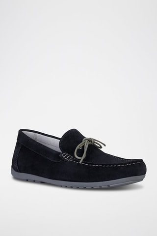 Mocassins en nubuck Tivoli - Bleu marine