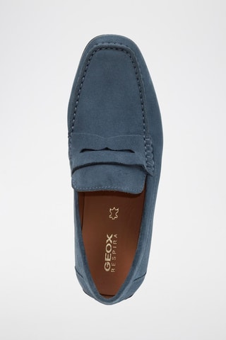 Mocassins en nubuck - Bleu