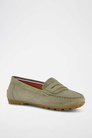 Mocassins en nubuck Kosmopolis + Grip  - Vert
