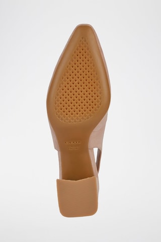 Décolleté in pelle scamosciata Giselda - Beige