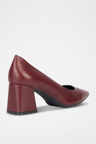 Escarpins en cuir de mouton nappa Giselda - Bordeaux