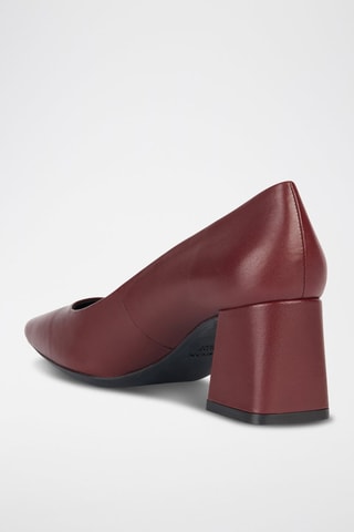 Escarpins en cuir de mouton nappa Giselda - Bordeaux