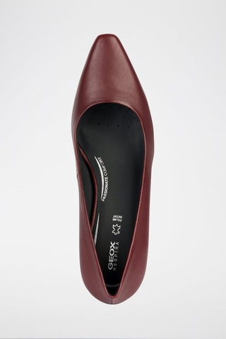 Escarpins en cuir de mouton nappa Giselda - Bordeaux