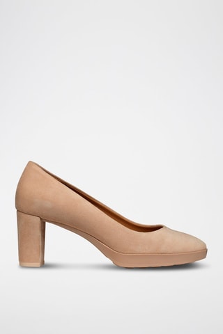 Escarpins en nubuck Walk Pleasure 60 - Beige