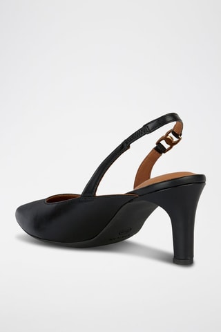 Escarpins en cuir de mouton nappa Bibbiana - Noir