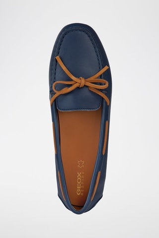 Chaussures bateau en cuir Kosmopolis +RIP - Bleu