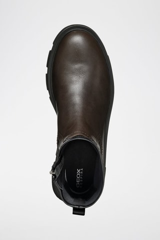 Boots en cuir d'agneau nappa Vilde - Marron