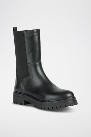 Bottines en cuir nappa Iridea - Noir