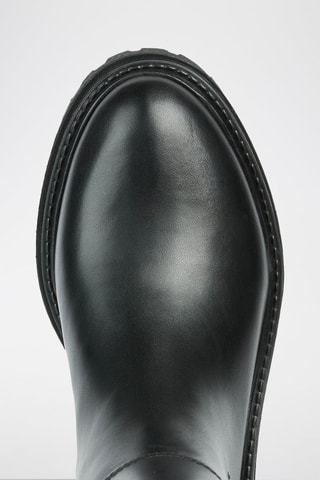 Bottines en cuir nappa Iridea - Noir