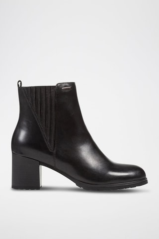 Bottines Chelsea en cuir nappa New Lise - Noir