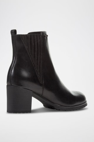 Bottines Chelsea en cuir nappa New Lise - Noir