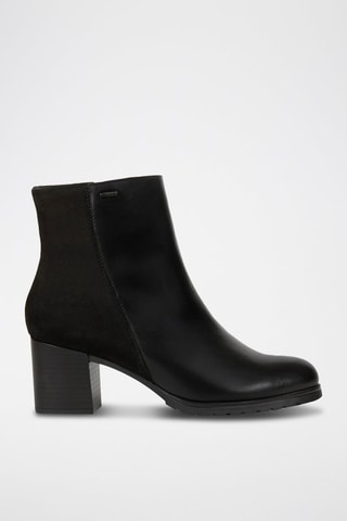 Botins em couro New - Preto