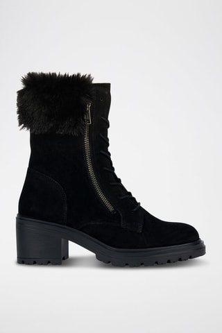 Bottines en nubuck Damiana - Noir