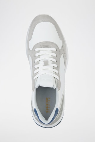 Sapatilhas em couro Spherica Actif - Branco e cinzento-claro