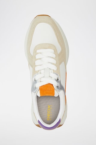 Baskets en cuir Amabel - Beige et blanc