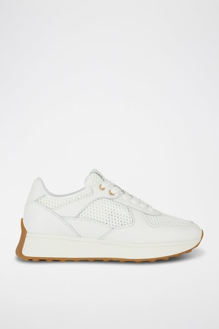 Baskets en cuir nappa Amabel - Blanc