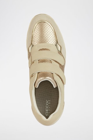 Baskets compensées en cuir de veau nubuck Calzature - Doré et beige