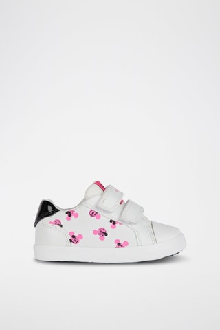 Baskets en cuir nappa Mickey Disney - Blanc