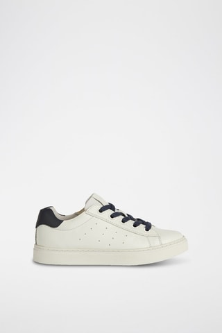 Baskets en cuir nappa Nashik - Blanc