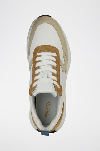 Baskets en nubuck Volpiano - Taupe et blanc