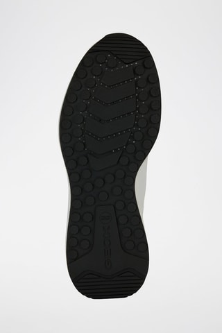 Baskets en nubuck Volpiano - Taupe et blanc