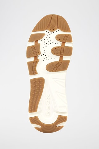 Baskets plateformes fourrées en cuir Diamanta - Blanc et beige